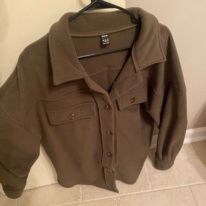 fleece shein shacket